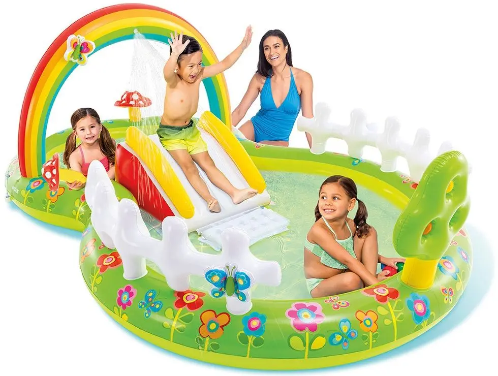Надувной игровой центр-бассейн Intex My garden 57154 (Green)