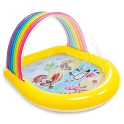 Piscina-centru de joacă gonflabil Intex Rainbow Arch Spray 57156