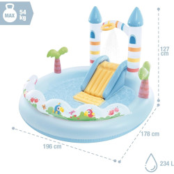 Piscina-centru de joaca gonflabil Intex Unicorn Castle 56148 (Multicolour) Thumb
