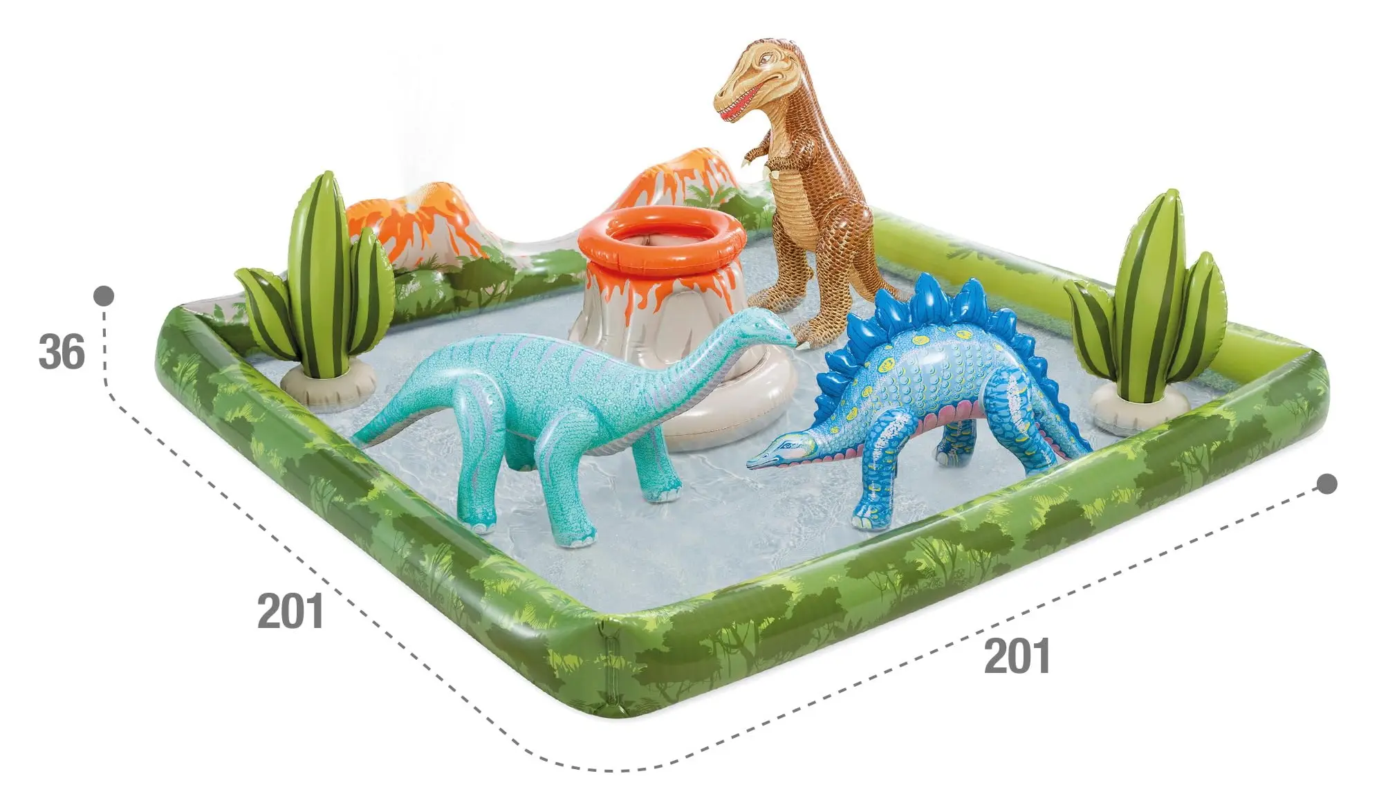 Надувной игровой центр Intex Dino Land 56132