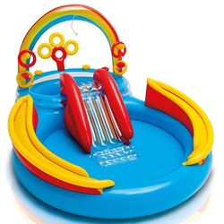 Centru de joaca gonflabil Intex Rainbow Ring 57453 (Blue/Red) Thumb