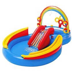 Centru de joaca gonflabil Intex Rainbow Ring 57453 (Blue/Red)