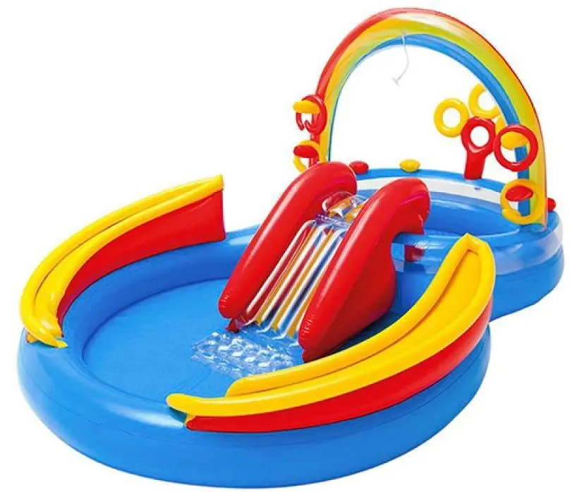 Centru de joaca gonflabil Intex Rainbow Ring 57453 (Blue/Red)