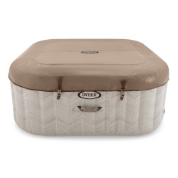 Jacuzzi SPA Intex Chevron Deluxe Square Bubble 28446 (Beige) Thumb