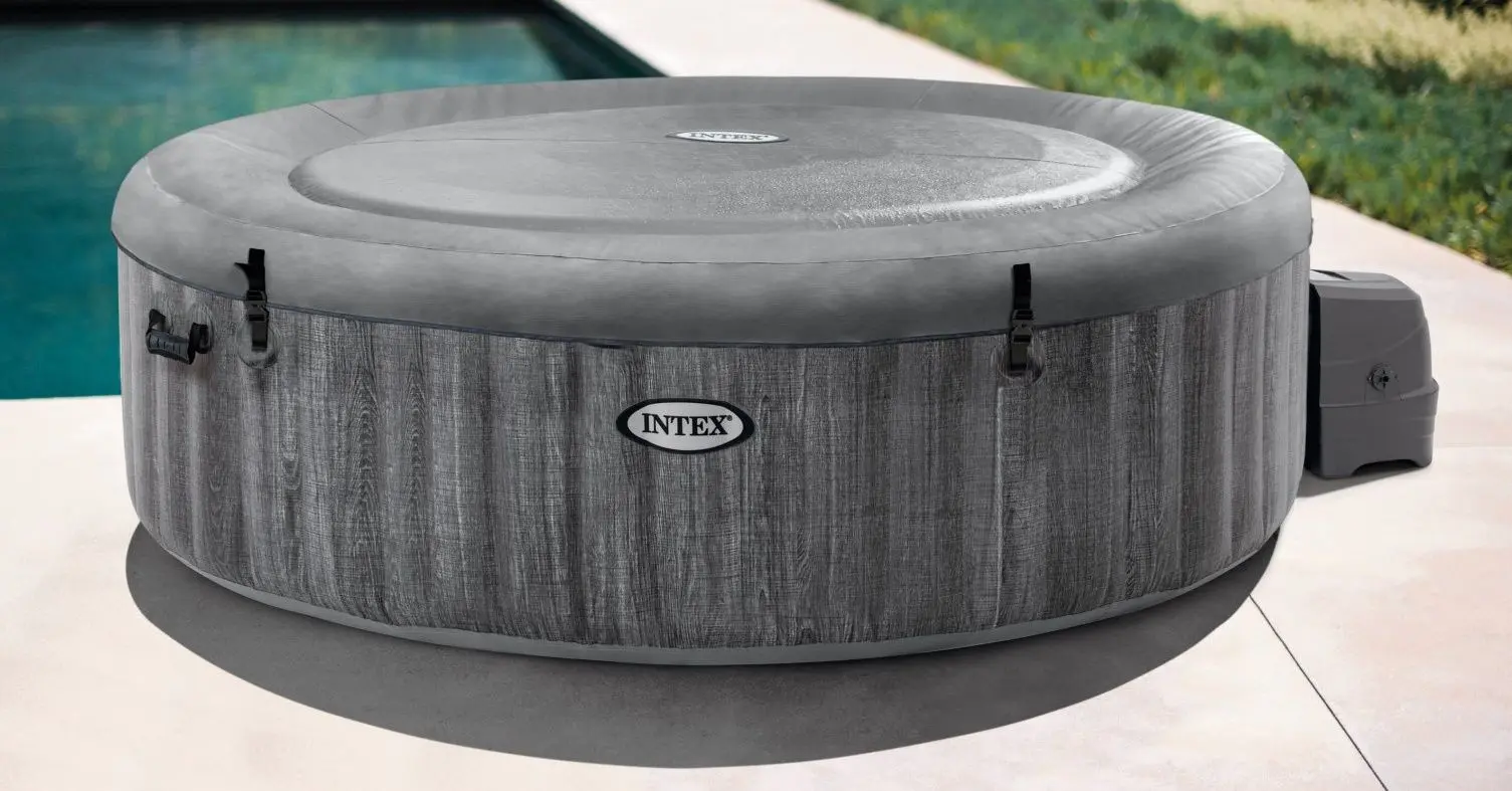 Надувной СПА джакузи Intex Greywood Deluxe 28442 (Grey)