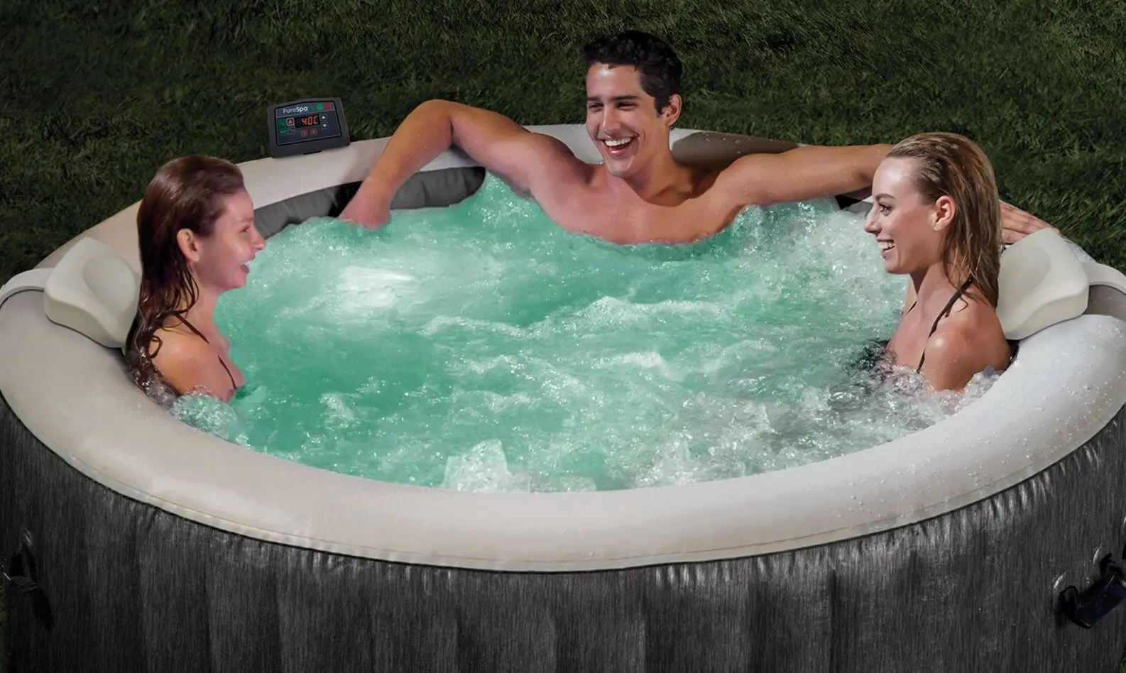 Надувной СПА джакузи Intex Greywood Deluxe 28442 (Grey)