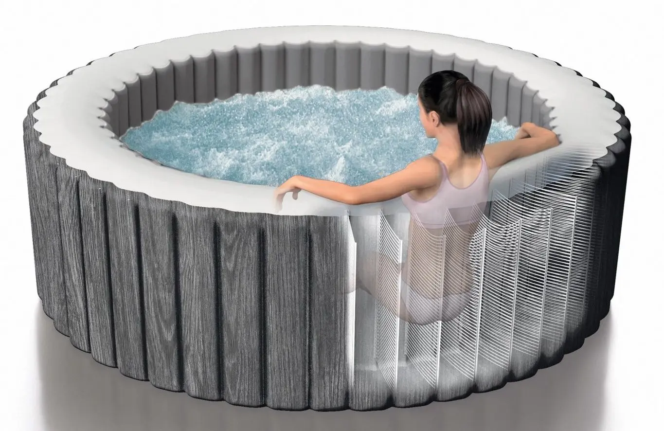 Надувной СПА джакузи Intex Greywood Deluxe 28442 (Grey)