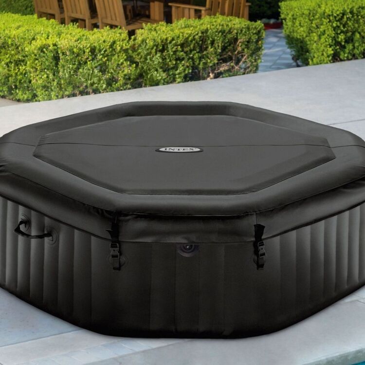 Надувной СПА джакузи Intex Jet And Bubble Deluxe 28462 (Black)