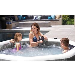 Jacuzzi SPA Intex PureSpa Bubble Therapy GreyWood Deluxe 28440 Thumb