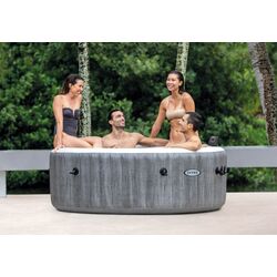 Jacuzzi SPA Intex PureSpa Bubble Therapy GreyWood Deluxe 28440 Thumb