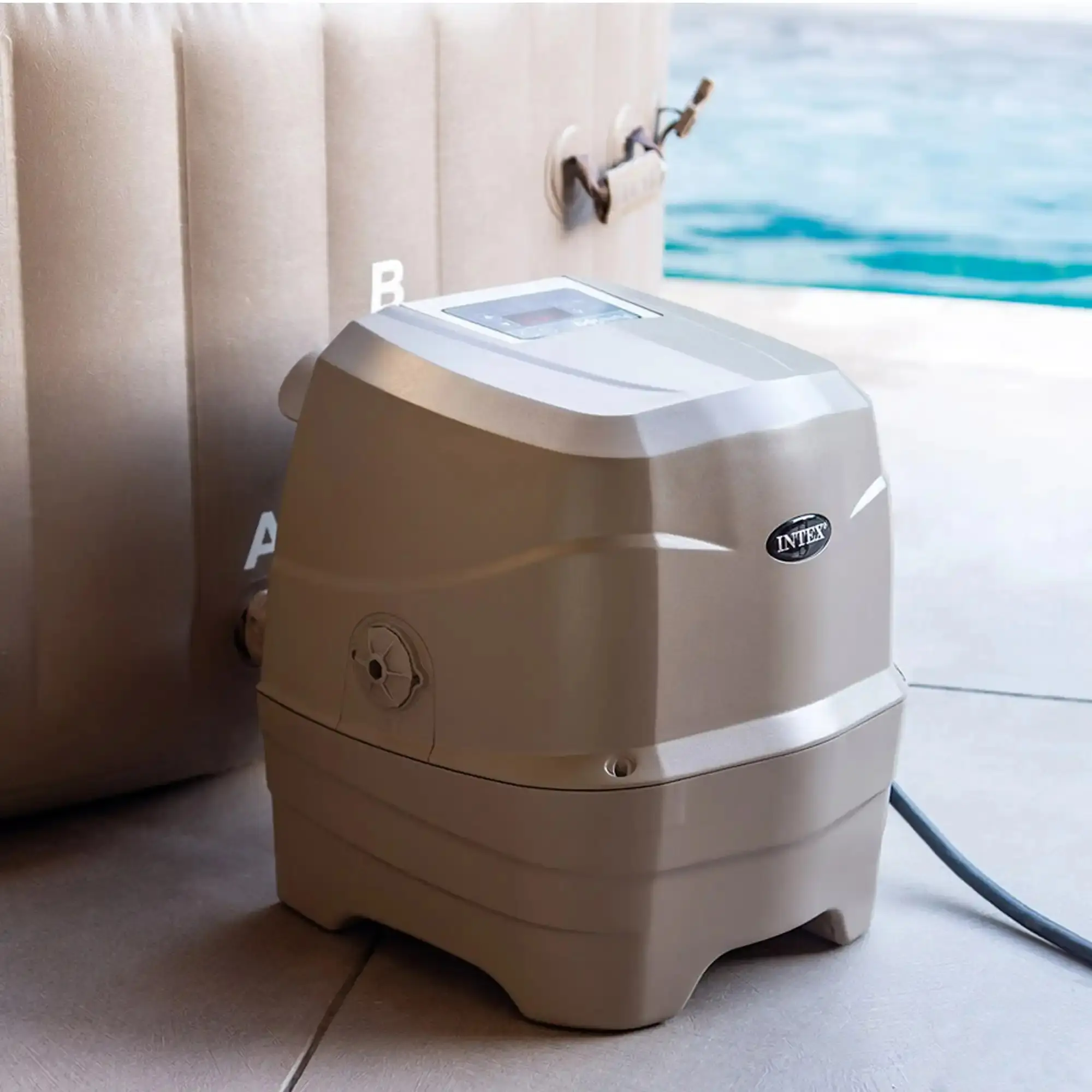 Jacuzzi SPA Intex Sahara Tan Round Bubble Spa 28412 (Brown)