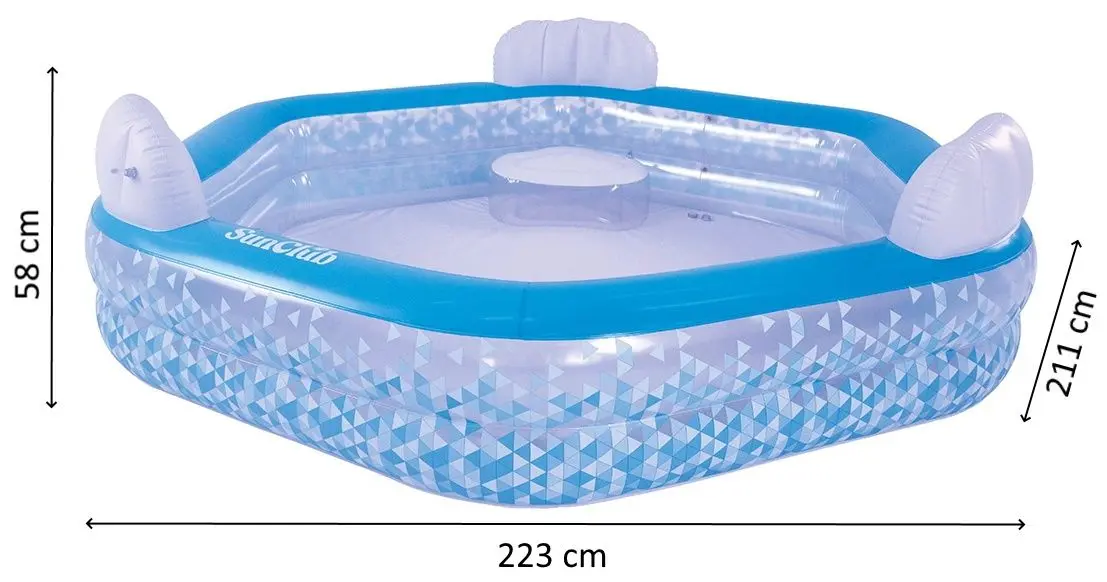 Piscina gonflabila pentru copii Jilong SunClub 57161 (Blue) - 3
