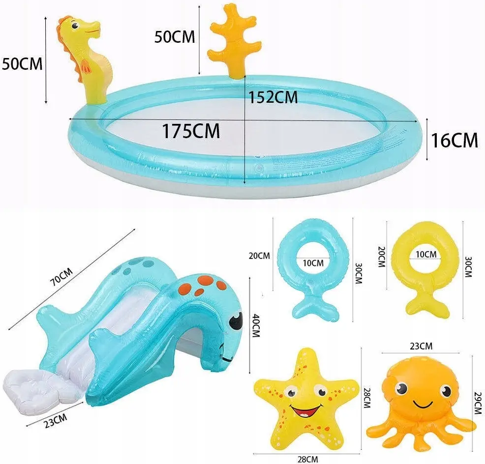Piscina-centru de joaca gonflabil Jilong SunClub 57173 (Blue) - 5