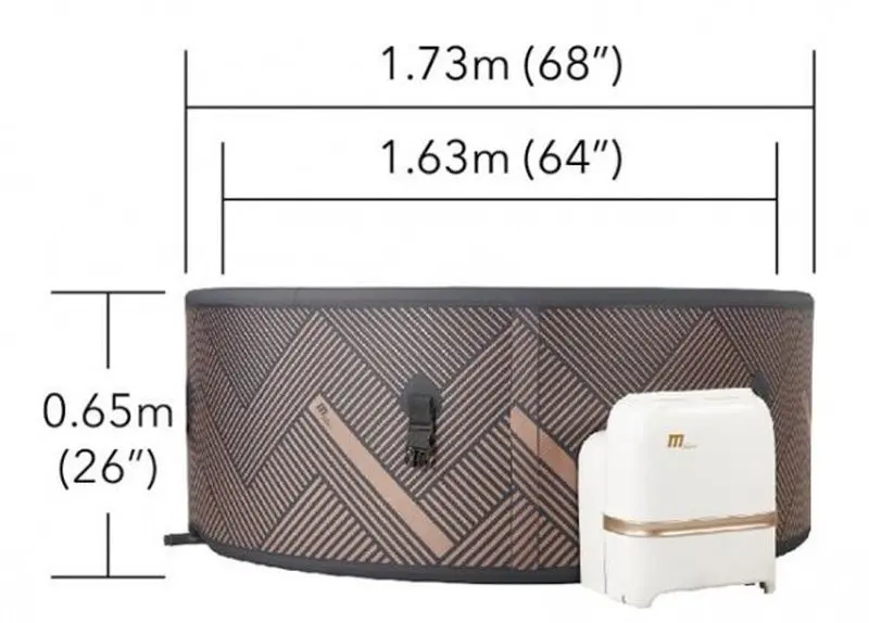 Jacuzzi SPA MSpa Mono 8050296 (Brown/Black) - 8