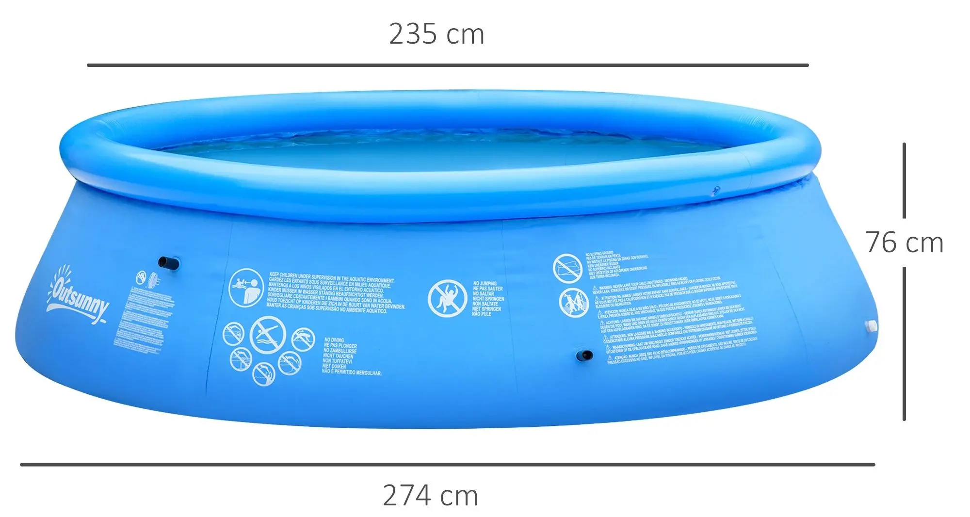 Надувной бассейн Outsunny 848-025BU (Blue)