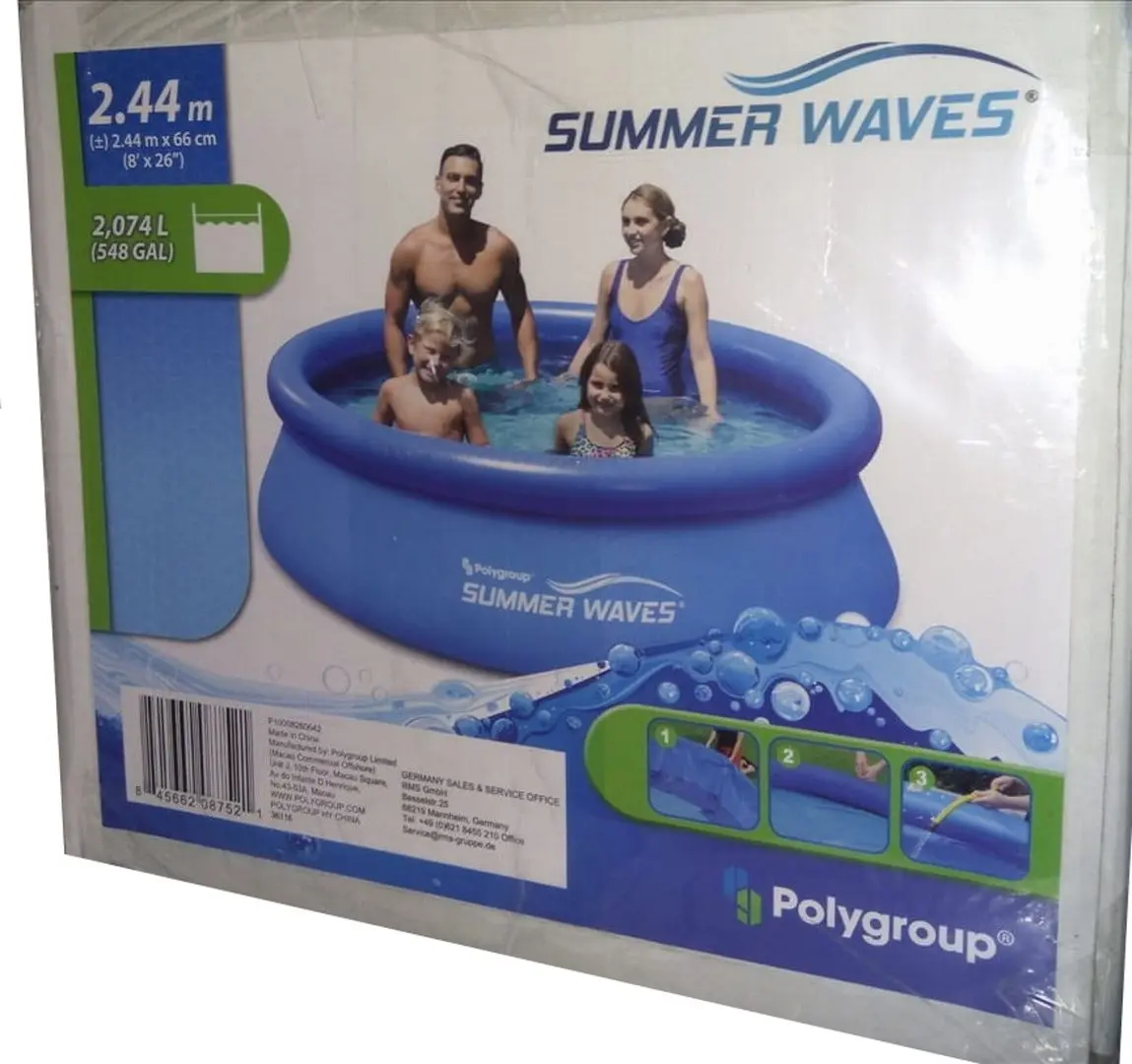 Piscina gonflabila Polygroup Summer Waves 2074L (Blue) - 3