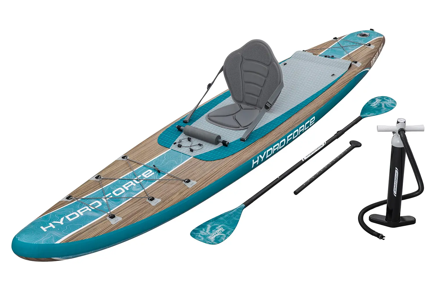 Placa pentru sap surfing  Bestway Hydro-Force FreeSoul Elite 6532GBW (Blue/Wood)