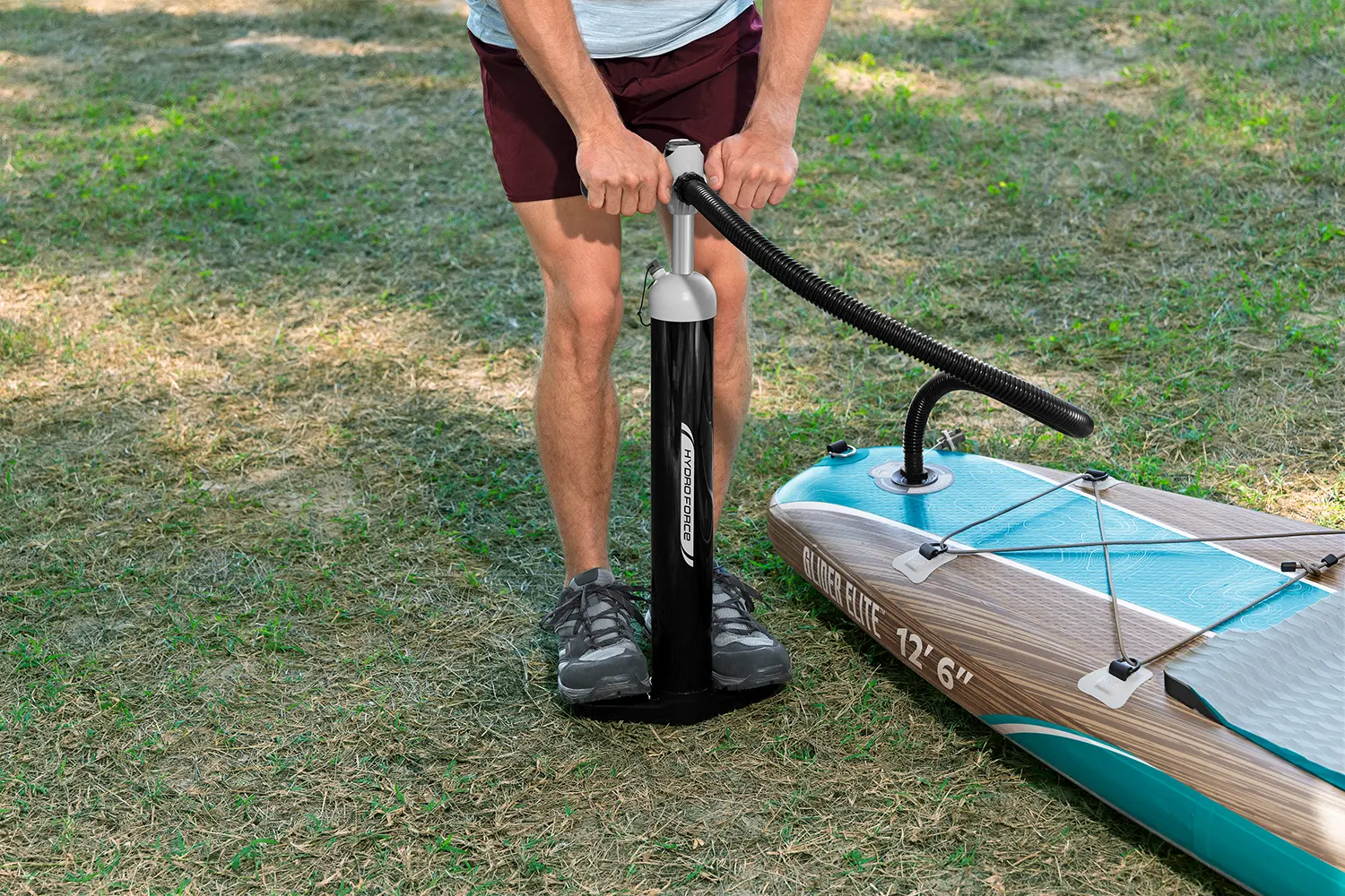 Placa pentru sap surfing  Bestway Hydro-Force FreeSoul Elite 6532GBW (Blue/Wood)