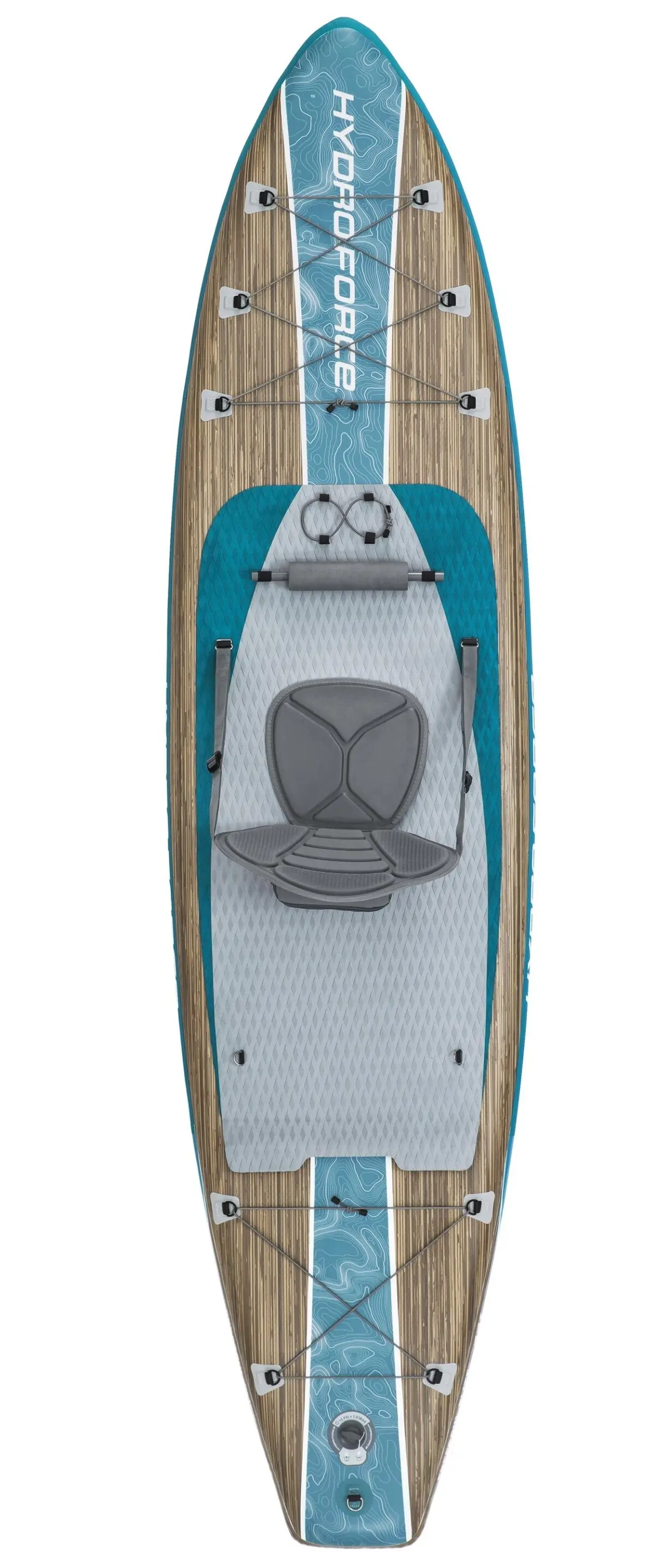 Placa pentru sap surfing Bestway Hydro-Force FreeSoul Elite 6532GBW (Blue/Wood)