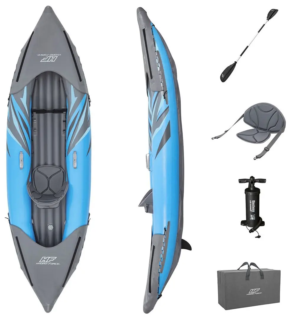 Kayak gonflabil Bestway Surge Elite X1 Kayak 65143 (Grey/Blue)