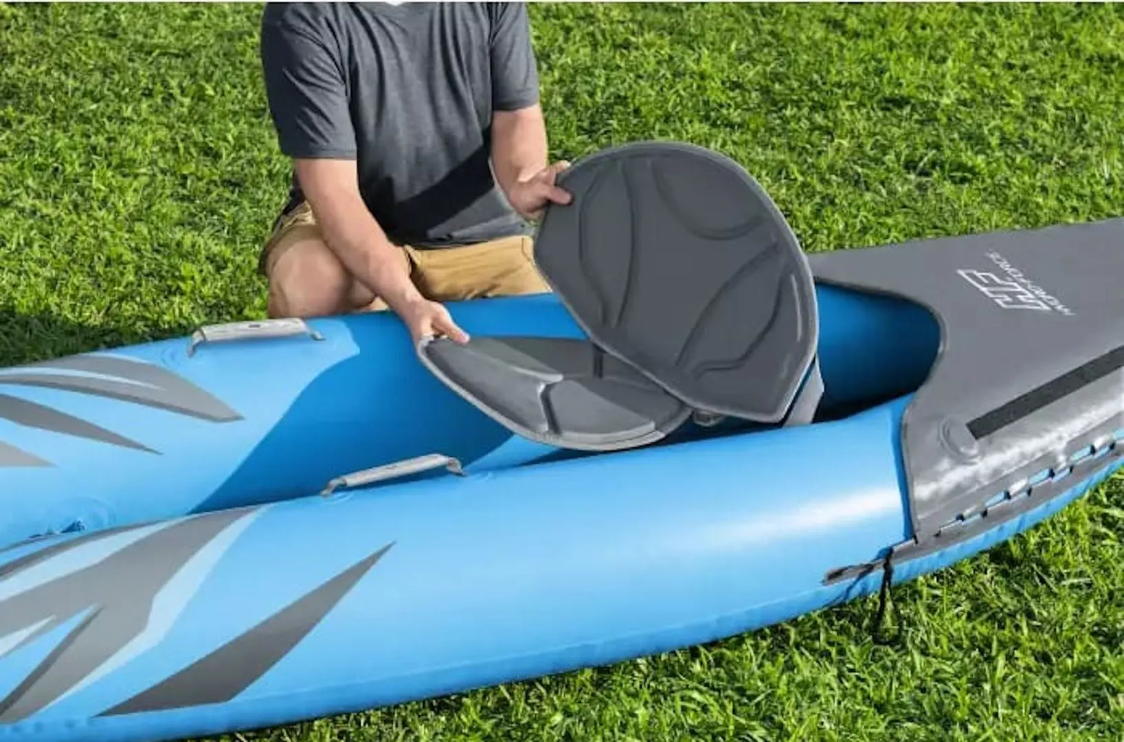 Kayak gonflabil Bestway Surge Elite X1 Kayak 65143 (Grey/Blue)