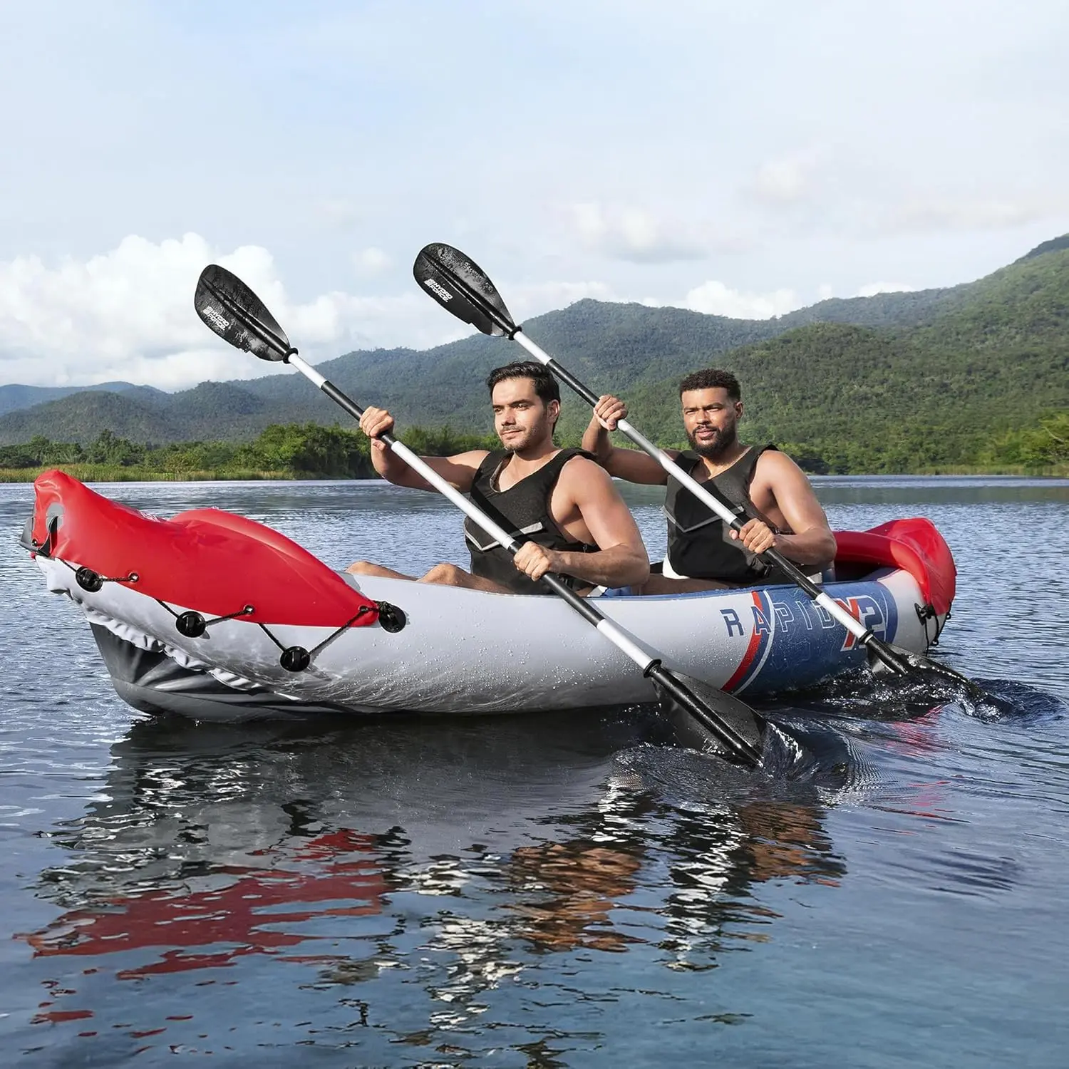 Kayak gonflabil Bestway 65176 (White/Blue/Red)