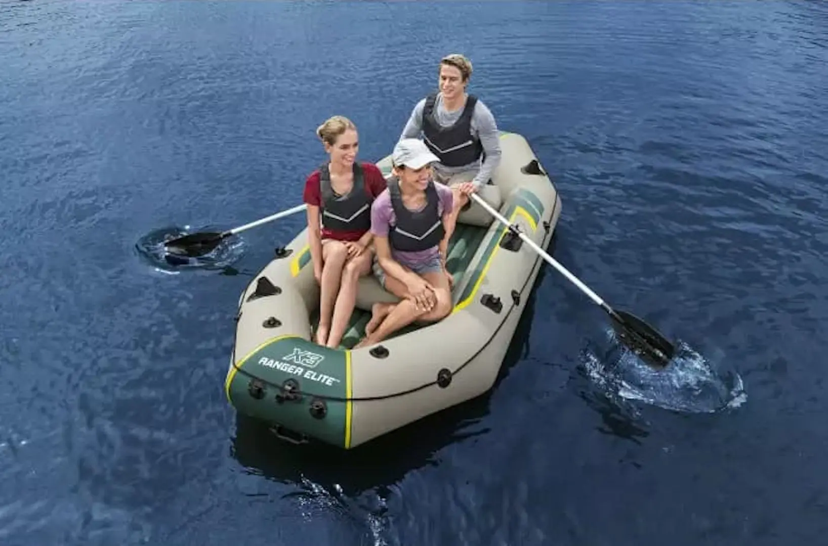 Надувная лодка Bestway Ranger Elite X3 Raft Set 65160 (Grey/Green)