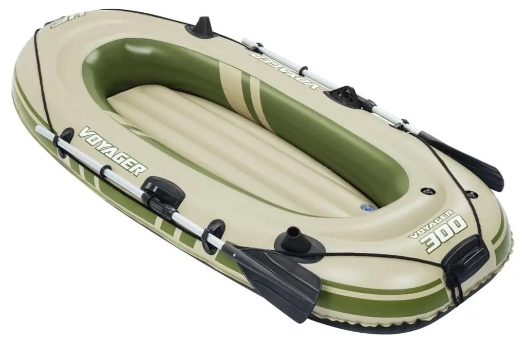 Barca gonflabila Bestway Voyager 300 65051 (Beige/Green)
