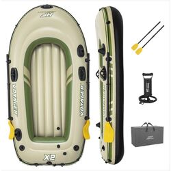 Надувная лодка Bestway Voyager X2 65163 (Beige/Green) Thumb