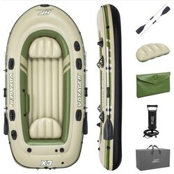 Надувная лодка Bestway Voyager X3 Raft 65164 (Beige/Green) Thumb