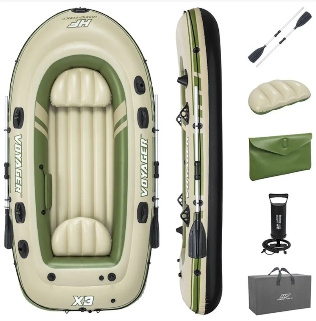 Надувная лодка Bestway Voyager X3 Raft 65164 (Beige/Green)