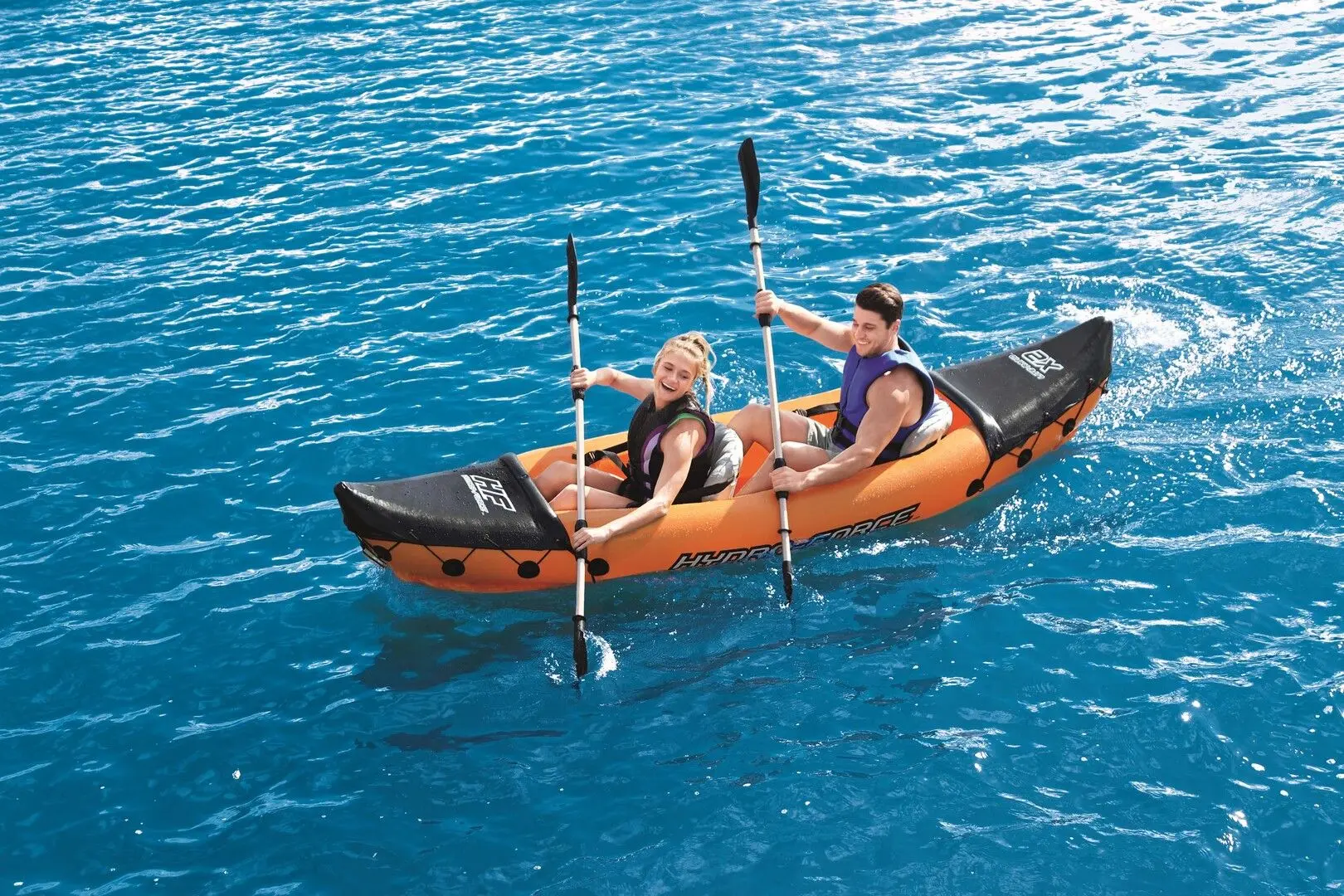 Vâsle din aluminiu Bestway 62064 145cm (Black/Silver)