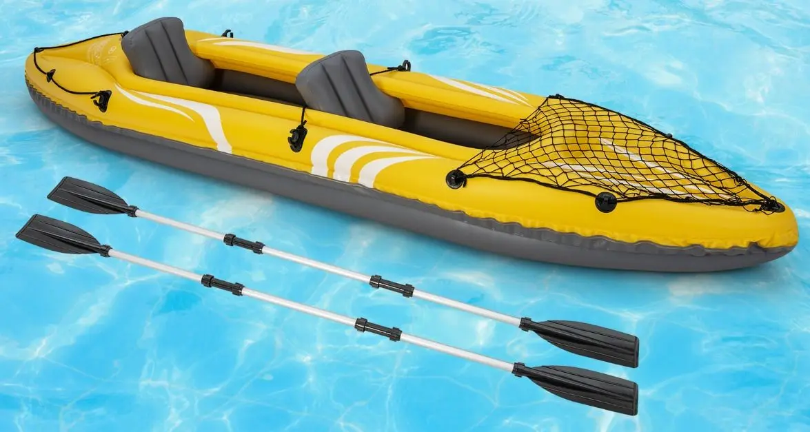 Надувная байдарка Costway SP37999 (Yellow/Grey) - 5