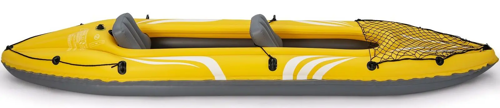 Надувная байдарка Costway SP37999 (Yellow/Grey)