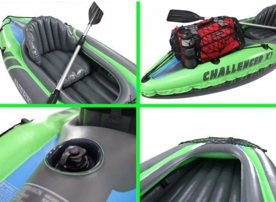 Надувная байдарка Intex Challenger K1 68305 (Green)