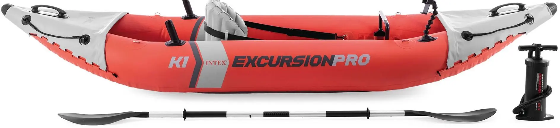 Надувная байдарка Intex Excursion Pro K1 68303 (Red/Grey)