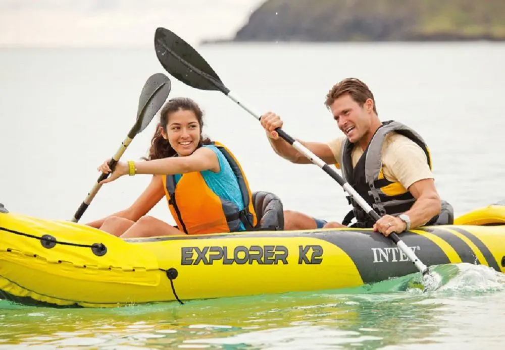 Kayak gonflabil Intex Explorer K2 68309 (Yellow/Black)