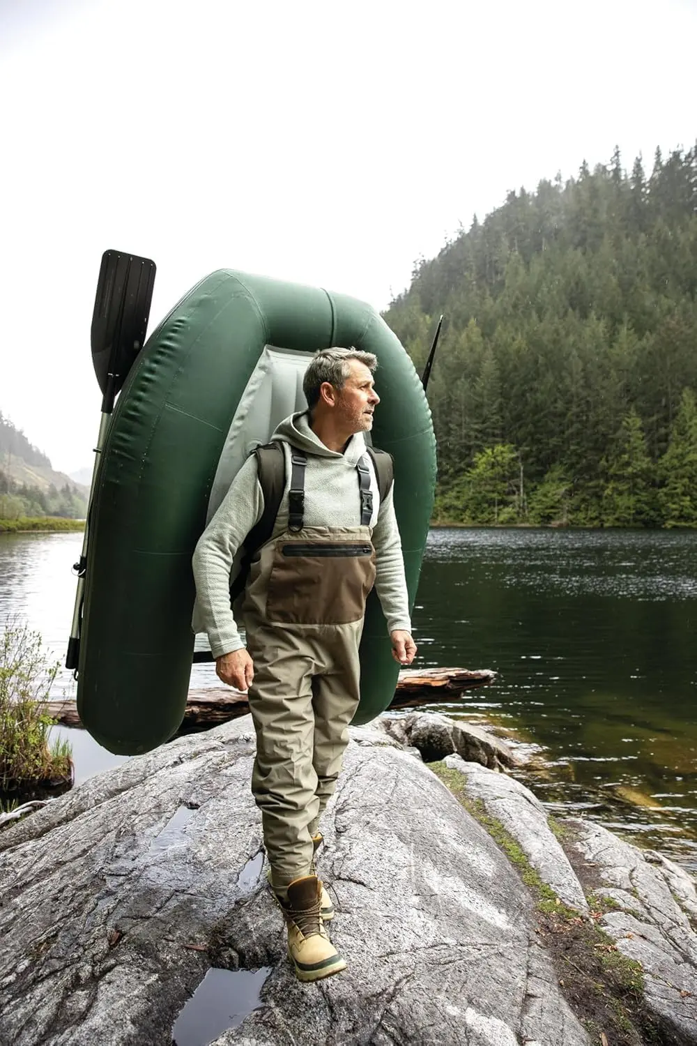 Barca gonflabila Intex Big Catch Pro68381 (Green/Grey)