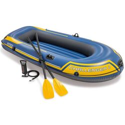 Barca gonflabila Intex Challenger 2 68367 (Blue/Yellow)
