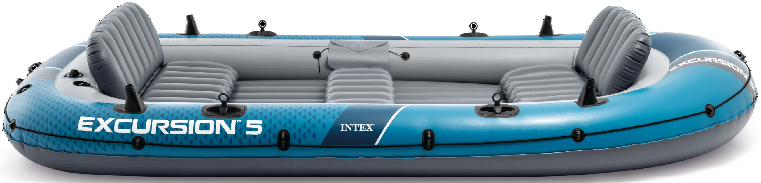 Barca gonflabila Intex Excursion 5 66325NP (Grey/Blue)