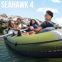 Надувная лодка Intex Seahawk 4 66334 (Green/Grey) Thumb