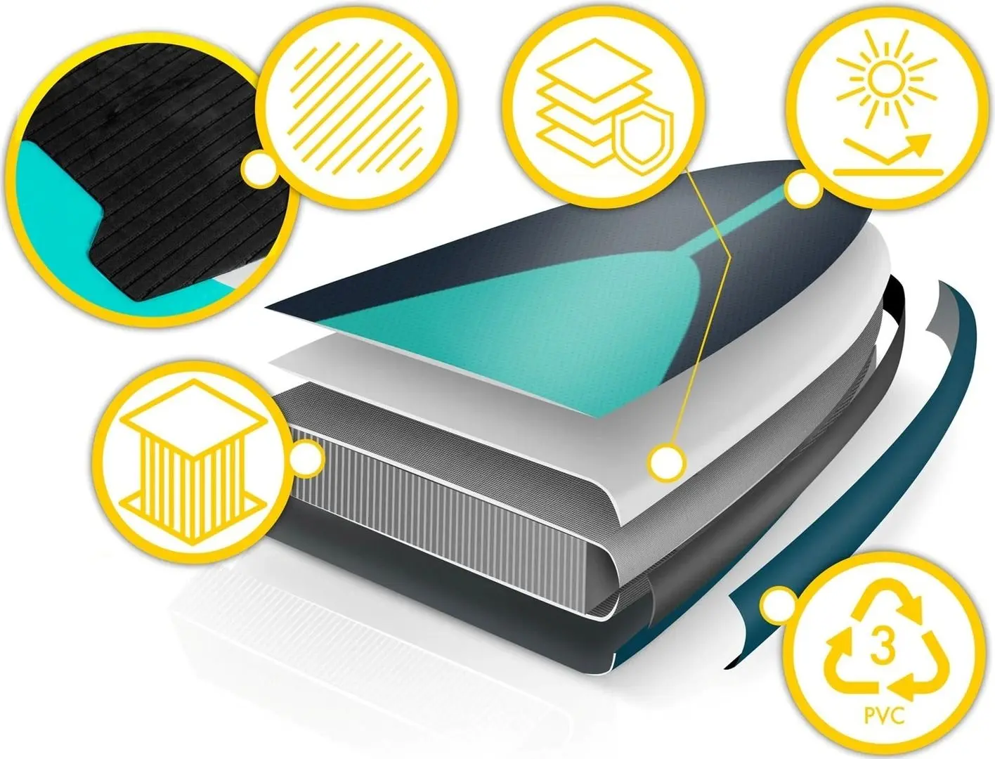 Доска для серфинга Neo Sport Reefbreak 170103 (Green/Black) - 6