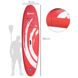 Доска для серфинга Outsunny A33-028RD (Red) Thumb