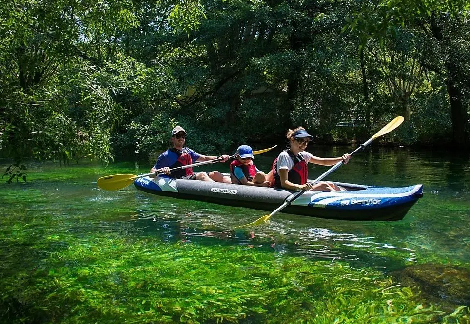 Надувная байдарка Sevylor Hudson (Grey/Blue) - 4