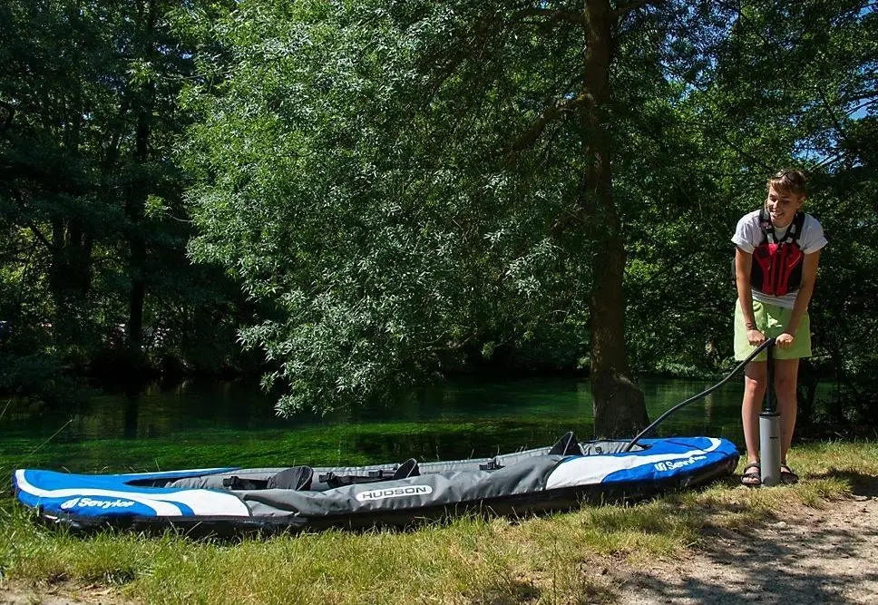 Надувная байдарка Sevylor Hudson (Grey/Blue) - 3