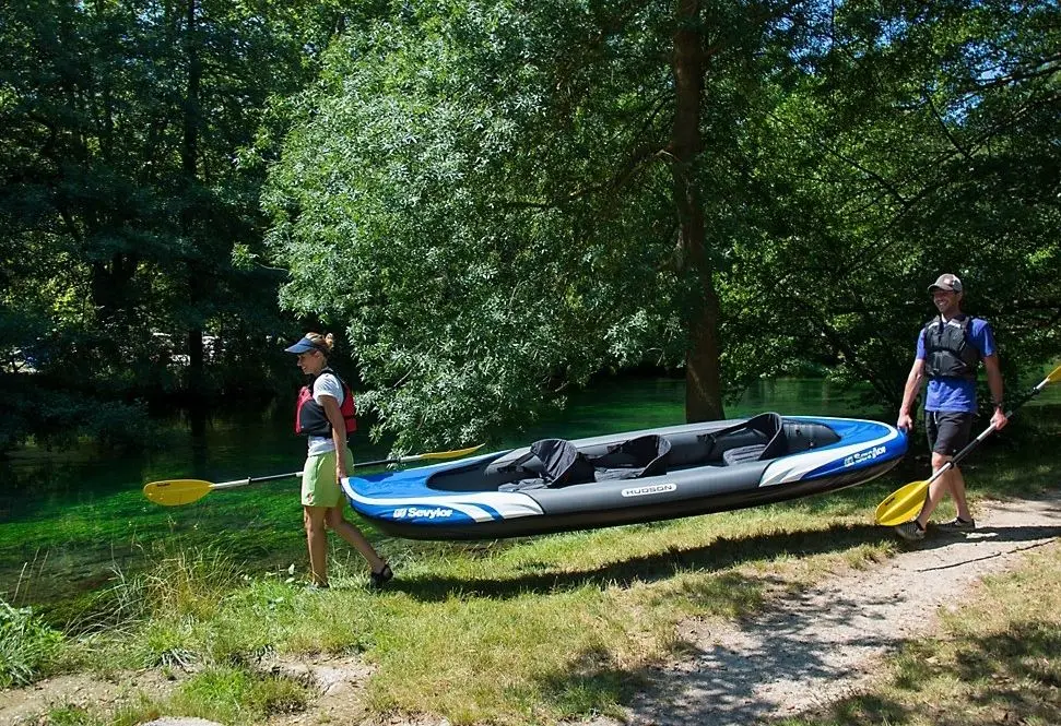 Надувная байдарка Sevylor Hudson (Grey/Blue) - 2