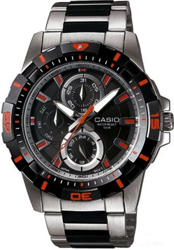 Наручные часы Casio MTD-1071D-1A2 Black Silver