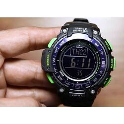 Наручные часы Casio SGW-1000-2B Black Green Thumb