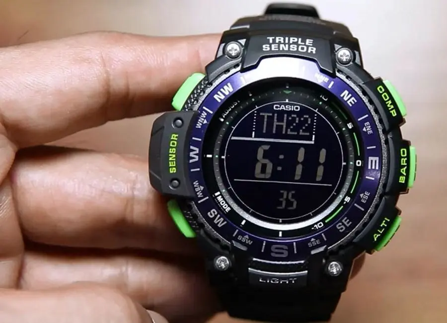 Наручные часы Casio SGW-1000-2B Black Green