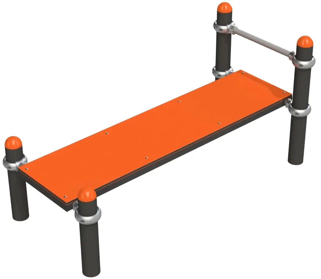 Bancă abdominala orizontala Copfer PTP 523-X.Dg (Orange)